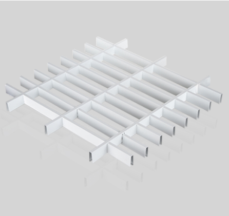 白色铝格栅